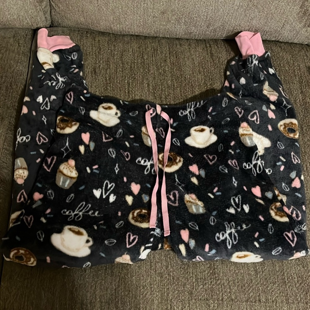 Coffee/donut/cupcake pajama pants